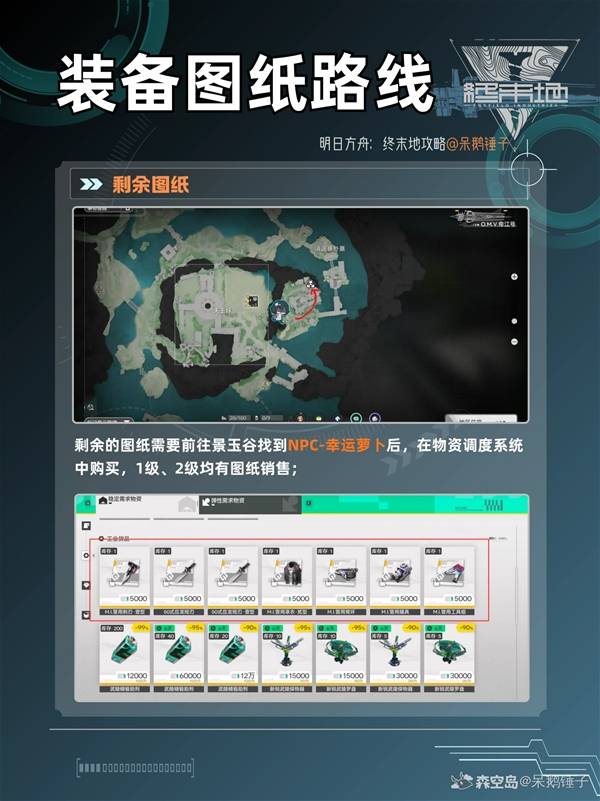 《明日方舟终末地》1.1新装备图纸获取方法