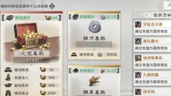 三国天下归心元宝有什么用-元宝作用介绍