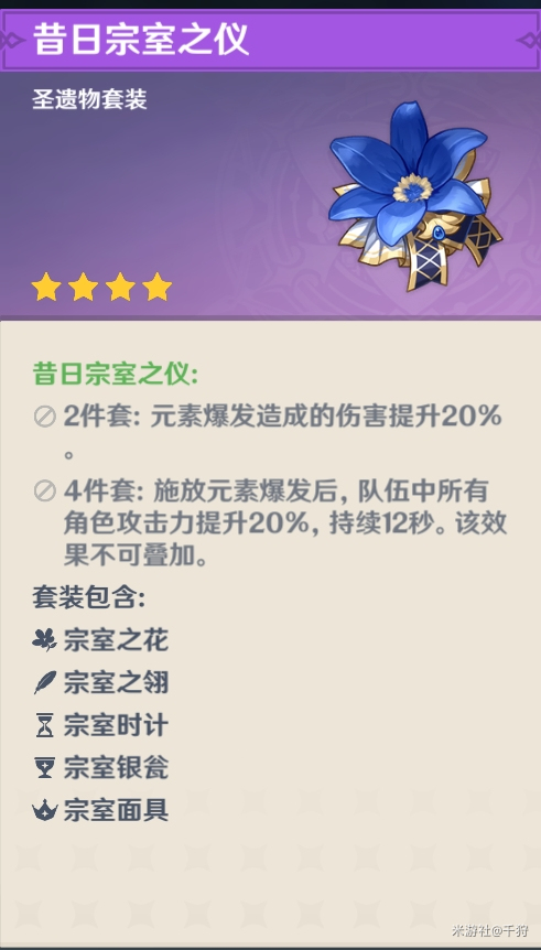 原神圣遗物套装怎么选择-原神圣遗物套装推荐大全